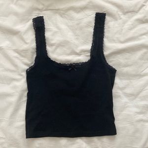 h&m lace tank top